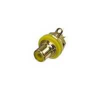 Rca Phono Telaio Montaggio a Pannello Presa, Placcato Oro Connettore, NYS367-