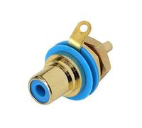 Rca Phono Telaio Montaggio a Pannello Presa, Placcato Oro Connettore, NYS367-