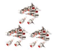 Rca Presa per Connettore Femmina Rca per Montaggio A Pannello Chassis 30 Pz