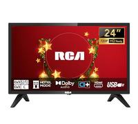 RCA TV 24 Pollici (60 cm) LED HD Piccola TV per Camera Cucina con Tripla Sintonizzatore (DVB-T/T2-C-S/S2), HDMI, VGA, Lettore multimediale USB, CI+, Modello Hotel, 220 Volt