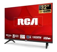 RCA TV 32 Pollici (80 cm) senza Bordo LED HD TV con Tripla sintonizzatore (DVB-T/T2-C-S/S2), HDMI, CI+, Lettore multimediale USB, Modalità Hotel, Dolby Audio (NRB32HQ1, 2024)