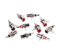 Rcaphono Plug Jackaudios Amplificatore Saldatura ConnectOrnickel Placcato Rcaphono Chassis Panel Mount Female Socket Adattatore Phono Connettore Sì LOLD ON VIDEO Cavo Connettore Sì Telaio SOET SET SET
