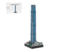 RCARTOYRTR Golding Finance 117 Architettura Cina Costruzione, Famosa in tutto il mondo Costruzione Casa Blocchi Progettati da Taters, Modulo Building Regalo per adulti - 658 parti MOC-207955