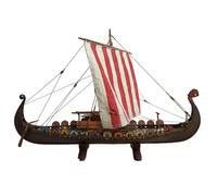 RCARTOYRTR Modello 3D in legno, 1:50 3D in legno vichingo nave pirata kit di montaggio fai da te, espositore creativo da collezione e regali per gli appassionati di arte