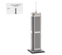 RCARTOYRTR New York Punto di riferimento, 1:800 blocchi di costruzione di fama mondiale progettati da SPBrix, regalo modulare per adulti - 1500 pezzi MOC-158401