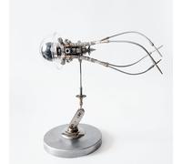 RCARTOYRTR Puzzle meccanico 3D in metallo con meduse con LED, fai da te, Steampunk, Creatura bionica oceanica, kit di montaggio, ornamento creativo da scrivania per adulti, 247 pezzi