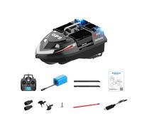 RCARTOYRTR V820PRO - Barca con doppia antenna RC, esca per pesca alla carpa, con GPS, 4 tramogge e luci, distanza di telecomando 500 m, giocattoli e regali per adulti
