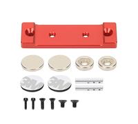 RCAWD 4 x adattatore per mozzo esagonale in lega da 14 mm / M4 dentellato per 1-10 Arrma 3s e Mega550 Vorteks Senton Granito Big Rock Tyfone (rosso)