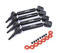 RCAWD Alberi trasmissione per ARRMA 3S & Mega 550, 1/10 Granito Senton Vorteks Big Rock V3 & Crew Cab Aggiornamenti, asse asse parti per #AR310870#ARAC3974 Nero