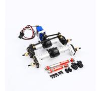 RCAWD Assi portali per differenziale anteriore e posteriore, completamente in metallo, per Traxxas TRX-4M 1/18 4WD Hops Up parti di aggiornamento (argento)