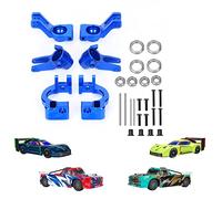 RCAWD Blocchetto sterzo e mozzi C e Mozzo Posteriore Set per ARRMA Infraction 4x4 570 Mega, Vendetta 4x4 3s Blx Aggiornamenti Blu