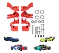 RCAWD Mozzi C sterzo Mozzo Posteriore Set per ARRMA Infraction,Vendetta Upgrades,1/8 Caster Knuckle Arm Mandrino Carrier Stub Axle Rosso