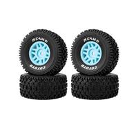 RCAWD Pneumatici pre-incollati 4pz per Arrma 1/16 Mojave Grom Blu