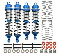 RCAWD RC ARRMA Ammortizzatore, Montato Full Metal Anteriore e Posteriore Ammortizzatore per Arrma 1/10 Granito BIGROCK SENTON Typhon sostituire AR330550 AR330551 parte aggiornata 4 pezzi (blu)