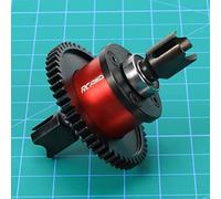 RCAWD SET DIFF CENTRO IN ALLUMINIO w/40CrMo principale diff gear 50T SPIRAL per Arrma 1/7 1/8 6s RTR hopups aggiorna parti (rosso)