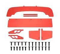 RCAWD Splitter anteriore con protezione paraurti animale e gonna laterale set per 1/7 ARRMA Infraction 6S aggiornamenti, parti per #ARA320520#ARA320509 rosso