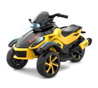 RCB 12V Moto Elettrica Bambini, Moto Elettrica con 2 Motori, Velocità 4 km/h, Luci LED, Connessione USB, Musiche Multitipo per l'Apprendimento Precoce, la Migliore Moto Cross Bambino dai 3 agli 8 Anni