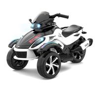 RCB 12V Moto Elettrica Bambini, Moto Elettrica con 2 Motori, Velocità 4 km/h, Luci LED, Connessione USB, Musiche Multitipo per l'Apprendimento Precoce, la Migliore Moto Cross Bambino dai 3 agli 8 Anni