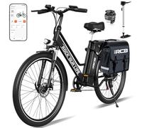 RCB Bicicletta elettrica da 26 pollici, con batteria litio 36V 10,4AH e autonomia fino a 90 km - La scelta ideale per i pendolari, bicicletta elettrica da 250W