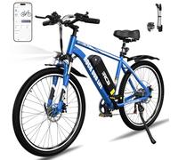 RCB Bicicletta Elettrica per Adulti da 26", Bici Elettrica Urbana, 250 W, 7 velocità, Batteria da 36 V 10.4 Ah, Autonomia di Crociera 45-80 Chilometri.