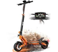 RCB D7 Monopattino Elettrico Fuoristrada Per Adulti, Max Batteria 20.8AH, Autonomia 80-90KM, Indicatori Di Direzione,Pneumatici Antideflagranti 10", Doppio Freno, Doppio Ammortizzatore, Controllo APP