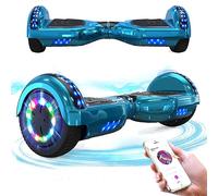 RCB Hoverboard 6.5 inch Auto-bilanciato Hover Board con Colorato luci sulle Ruote e Bluetooth, Il miglior Regalo per Bambini e Adolescente