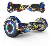 RCB Hoverboard 6.5 inch Auto-bilanciato Hover Board con Colorato luci sulle Ruote e Bluetooth, Il miglior Regalo per Bambini e Adolescente