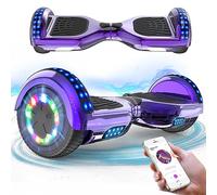 RCB Hoverboard 6.5 inch Auto-bilanciato Hover Board con Colorato luci sulle Ruote e Bluetooth, Il miglior Regalo per Bambini e Adolescente