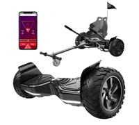 RCB Hoverboards SUV Per tutti i terreni,set hoverboards elettrico da 8,5 pollici e kart per bambini con Bluetooth, APP controllo Funzione, per tutti i terreni per adolescenti adul