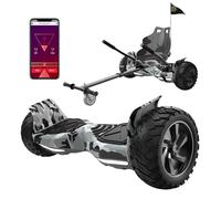 RCB Hoverboards SUV Per tutti i terreni,set hoverboards elettrico da 8,5 pollici e kart per bambini con Bluetooth, APP controllo Funzione, per tutti i terreni per adolescenti adul