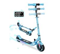 RCB Monopattino Elettrico per Bambini 6-12 Anni, Motore 150W - Max 16 Km/h - Luce LED Arcobaleno - Pieghevole - Display a LED - Velocità e Altezza Regolabili, Regalo per Bambini ed Adolescenti