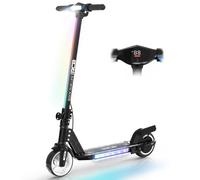 RCB R12 Monopattino Elettrico per Bambini 6-12 Anni, Max 15Km/h & 10 km, Luce LED Arcobaleno, 6,5" Pieghevole E-Scooter,Display a LED, Velocità Regolabili, Regalo per Bambini