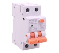 RCBO Doppia Leva, Interruttore Magnetotermico Differenziale Tipo A Curva C 1P+N