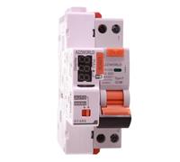 RCBO Tipo F Slim Riarmo Automatico 16A C16, Interruttore Magnetotermico Differenziale Curva C, 1P+N 6kA 30mA, Totale 2 Moduli DIN, Riarmabile 3 Volte(10s 60s 300s)
