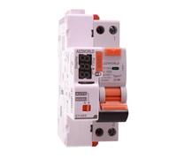 RCBO Tipo F Slim Riarmo Automatico 32A C32, Interruttore Magnetotermico Differenziale Curva C, 1P+N 6kA 30mA, Totale 2 Moduli DIN, Riarmabile 3 Volte(10s 60s 300s)