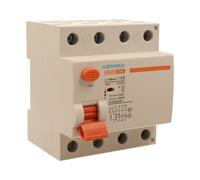 Interruttore Differenziale Selettivo Trifase 25A, RCCB Tipo S 3P+N 10kA 300mA, Ritardo 500ms, 4 Moduli DIN 380V AC, Certificato IEC61008-1, Serie PR8HM Elettromagnetico