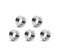 RCCT Dado monosaldato M18 sonda lambda - O2 Sensor Bung in acciaio inox dado filettato M18 × 1,5 per scarico - sonda lambda filettatura 5 pezzi (dado)