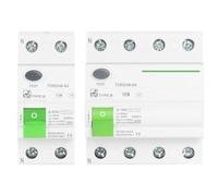 Rcd Rccb Tipo B Interruttore di corrente residua di dispersione verso terra 2P 4P AC 40a 63a 30ma 100ma 300ma 10KA Din Rail 230V 1 Pz(Size:16,Color:2 Pole 300 mA)