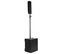RCF EVOX 8 BLK - Sistema Array Attivo a Colonna + Subwoofer a 2 vie da 12 pollici da 1400W di picco, Nero