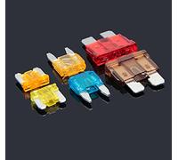 RCGKNNMUZ fusibili 10PCS Kit Inserti fusibili for Auto Piccoli e Medi Mini 5A 7.5A 10A 15A 20A 30A 35A Lama Moto Camion SUV Fusibili di Ricambio for Auto(25a,Small-10PCS)