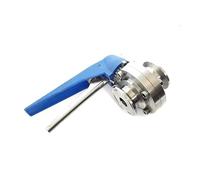 RCGKNNMUZ Valvola di Controllo del Flusso a grilletto a Compressione con Morsetto Tri da 25 mm e Diametro Esterno 1" x 1,5" in Acciaio Inox SUS 304 for la Produzione Birra