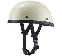 RCGNR Mezzo Casco Jet Moto retrò Casco Stile Tedesco Scodella Portatile, ECE Omologato Mezzo Elmetto da Moto retrò per Uomo Donna Biker Cruiser Scooter Touring,Beige,L