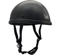 RCGNR Mezzo Casco Jet Moto retrò Casco Stile Tedesco Scodella Portatile, ECE Omologato Mezzo Elmetto da Moto retrò per Uomo Donna Biker Cruiser Scooter Touring,Matte Black,L