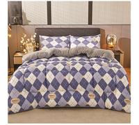 RCGNR Trapunta Invernale in Lana di Agnello, Coperta Pesante per Letto, Piumino Matrimoniale Invernale Caldo, Piumino 4 Stagioni in Piuma, Leggero E Caldo D, 220x240cm/5kg