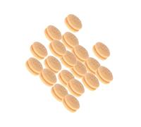 RCGOFOLLOW 20 pezzi di blocchi di puleggia, parti giocattoli educativi facili da usare, modello nave Deadeye 4 mm , Colore del legno , 6 mm