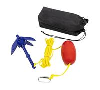 RCGOFOLLOW Ancora per barca pieghevole compatta con corda da 5 metri Ancora per kayak Rafting per piccole imbarcazioni Prestazioni stabili anche in acque agitate Gommone gonfiabile