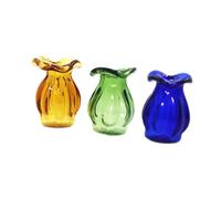 RCGOFOLLOW Mobili per case delle bambole, mini vasi fai da te, decorazioni per la casa, personalizza lo spazio con vasi in miniatura per decorare la casa delle bambole, in vetro miniatura, decorazioni