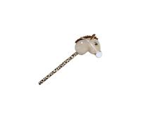 RCGOFOLLOW Peluche giocattolo da equitazione per hobby che offre gioia ed eccitazione come regalo per le feste dei bambini, facile da trasportare e usare come accessorio per le , Beige , 70x30cm