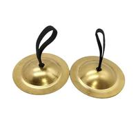 RCGOFOLLOW Piatti da dito educativi per bambini, mini strumento degno di nota per sviluppare il creativo, piatti da dito per bambini, mini da in rame portatili, 5.5 centimetri