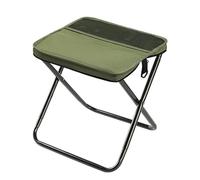 RCGOFOLLOW Sedia da campeggio portatile, compatta e robusta, per qualsiasi gita, sedia pieghevole portatile in tessuto Oxford, per sedersi in modo stabile qualsiasi momento, verde